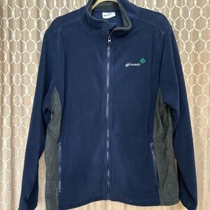 Girl Scouts Navy and Gray Fleece Jacket